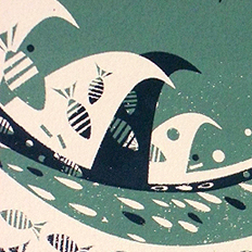 In the Ocean - Screen Print